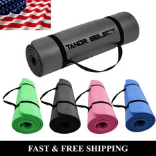 Thick72" x 24" x 6mm Yoga Mat Exercise Gym Fitness mat Non slip with carry strap