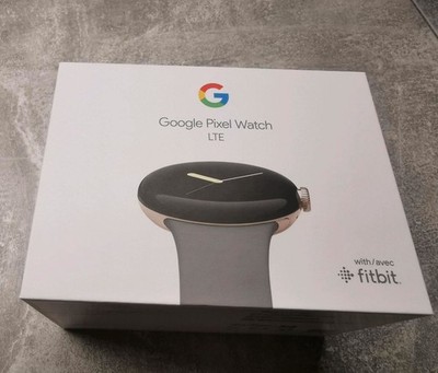 Google Pixel Watch LTE Edelstahlgehäuse in Champagne Gold Sportarmband Hazel NEU