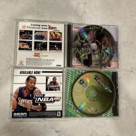 SEGA Tennis 2K2 + ESPN Track & Field  (Dreamcast, 2000, 2001) TESTED COMPLETE