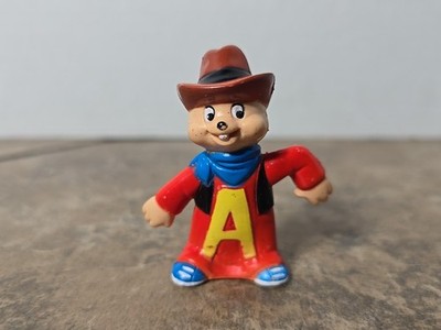Cowboy Hat Alvin, Alvin & the Chipmunks PVC Figure Toy Collectable 1983 VTG CBS