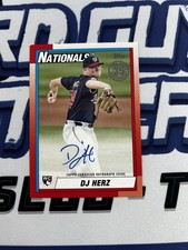 2025 Topps DJ Herz 1990 Baseball Auto (Series 1) RC #90A-DH Nationals