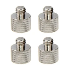 4x CAMVATE Mic Screw 3/8"-16 Male to 5/8"-27 Female Thread Adapter fr Microphone