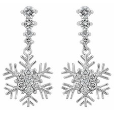Snowflake Drop Earrings