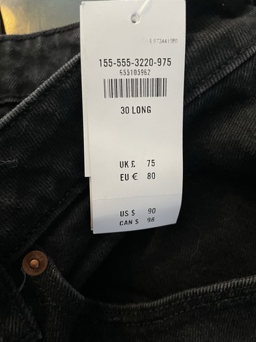 NWT Abercrombie & Fitch Women 30/10 Black Curve Love High Rise 90s Relaxed Jean - Picture 9 of 10