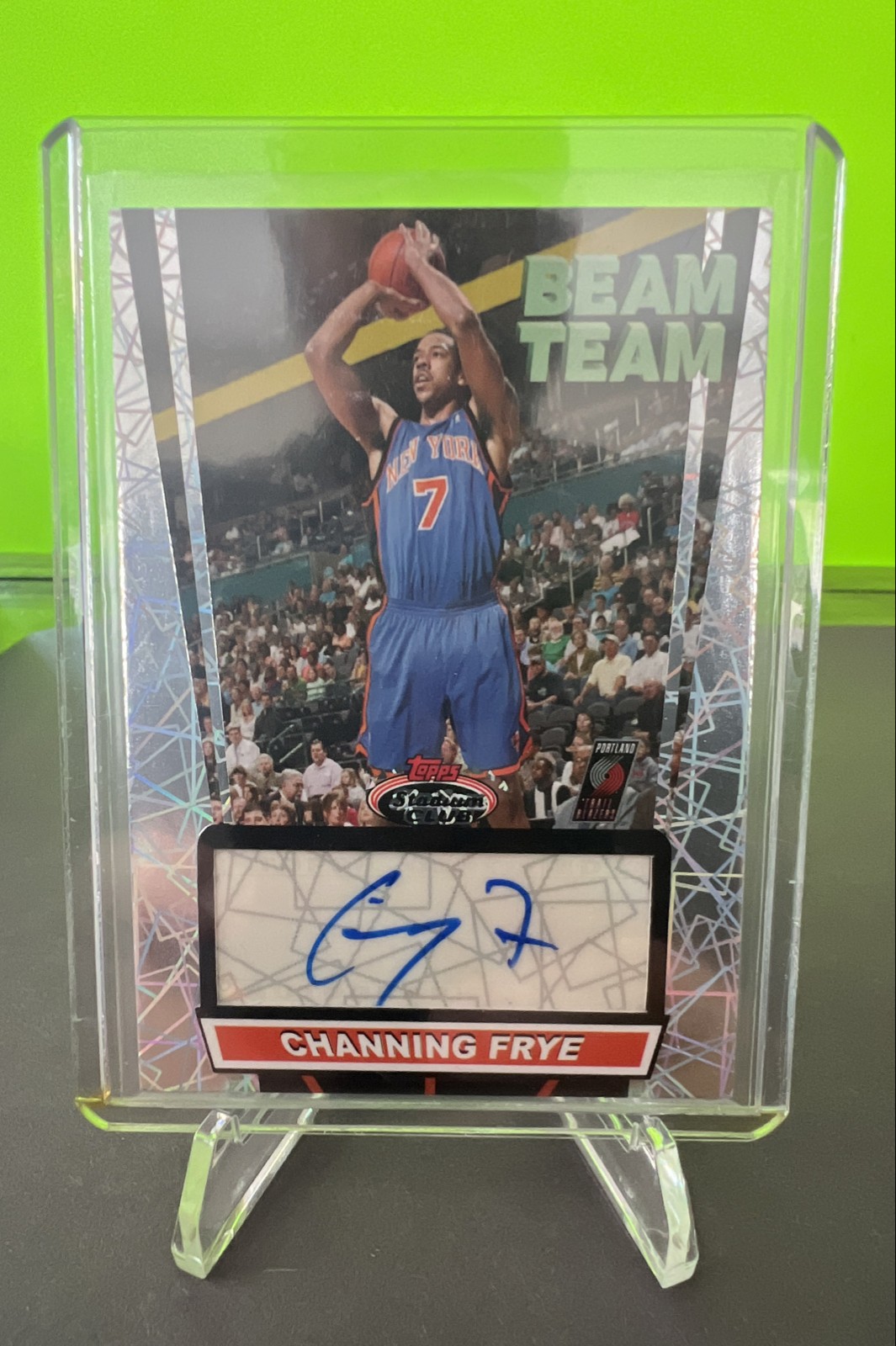 2007-08 Topps Stadium Club - Beam Team Channing Frye #BTA-CF Autographs (AU)