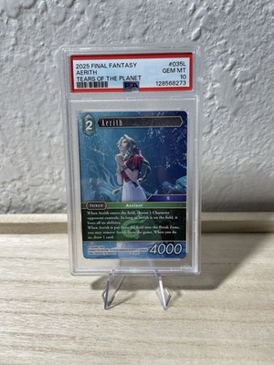 2025 Final Fantasy Aerith Tears Of The Planet #035L PSA 10
