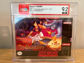 Disney's Aladdin PSA 9.2 CIB Nintendo NES Complete In Box Graded Capcom 1993