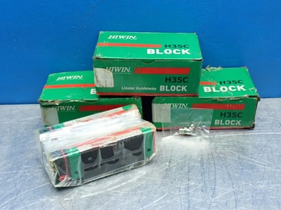 HIWIN HG/QH-SERIES SQUARE TYPE LINEAR GUIDE BLOCK, 3PCS HGH-35-CA-Z0-C/E2
