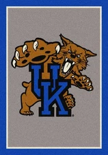 8x11 Milliken Kentucky Wildcats 74234 NCAA Spirit Area Rug - Approx 7'8"x10'9"