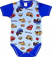 Kurzarm-Body Aus 100 % Baumwolle, Cars-Motiv, GrößE 62, Klekle