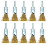 10X PinselbüRste DrahtbüRste TopfbüRste 17Mm RundbüRste FüR Bohrmaschine Hero