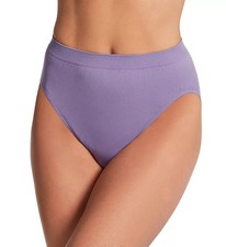Bali Comfort Revolution Microfiber Hi-Cut Panty - Purple - 6/7