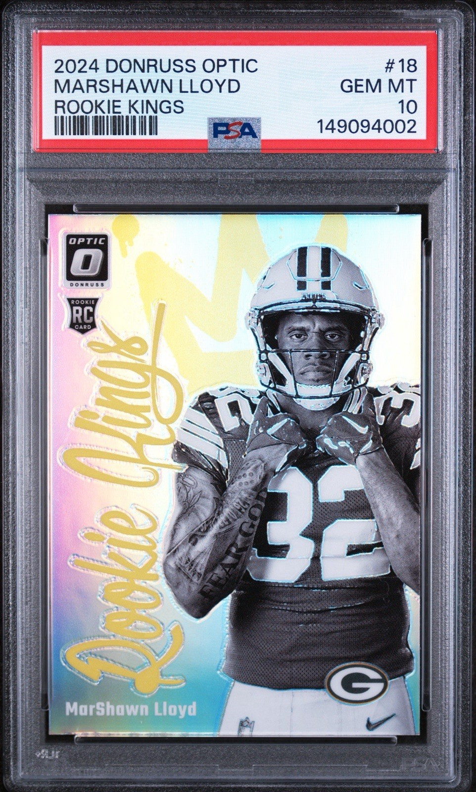 MarShawn Lloyd Panini Donruss Optic Rookie Kings #18 Base