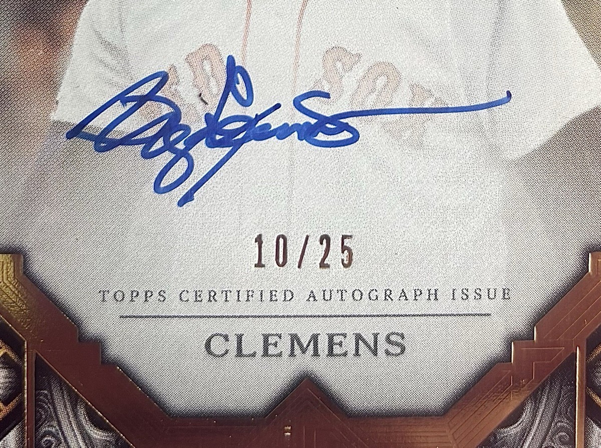2025 Topps Transcendent Collection Roger Clemens Autograph Auto