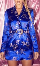 Satin Blazer Dress - Size 6