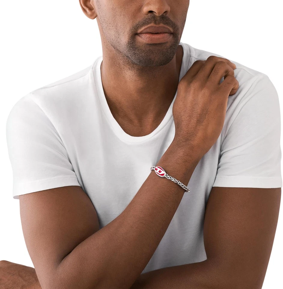 Pulsera Diesel de acero inoxidable para hombre Foto 3 de 4