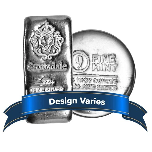 10 Troy oz Silver Bar or Round .999 Fine Cast Secondary Market