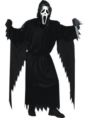 Scream Ghost Face Adult's Costume Standard One Size 33-42