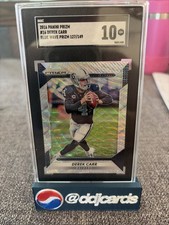 2016 Prizm Derek Carr Raiders Blue Wave /149 SGC 10 Gem Mint