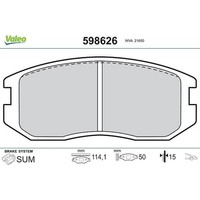 Valeo 598626 Bremsbelagsatz FüR Mitsubishi Colt Lancer C1A C6A C1V C3V C7A Cba