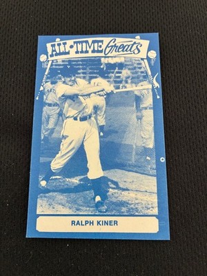 RALPH KINER 1974 TCMA ALL TIME GREATS PITTSBURGH PIRATES NRMT BASEBALL CARD