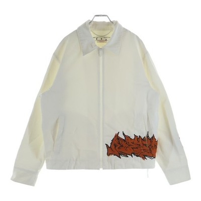 Off-white 22SS Neen Harrington Jacket OMEA313S22FAB001 Knee White Used ea5fad380
