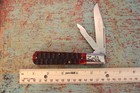 2007 Queen Schatt & Morgan Cutlery USA Red Bone Grand Daddy Barlow Knife NIB — photo 4