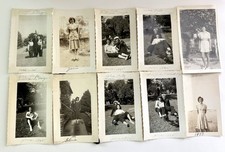 23 Vintage Photo Lot 1940s WW2 Sailor Home front Visit Girlfriend Military