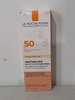 La Roche-Posay Anthelios Tinted Mineral Light Fluid Sunscreen - 1.7oz Exp: 12/28
