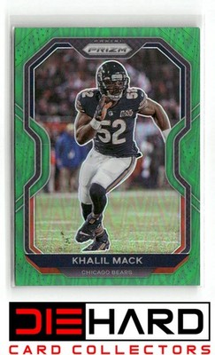 2020 Panini Prizm #191 Khalil Mack Prizm Green Chicago Bears