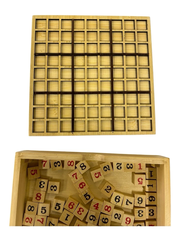 Starbucks Coffeehouse Games Wooden Sudoku Board – Limited Edition Bamboo Set - Image 3 of 4