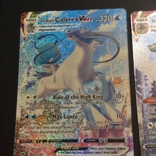 Pokemon TCG Chilling Reign Ice Rider + Shadow Rider Calyrex VMAX 2-Card Lot