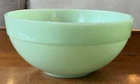 Fire King Jadeite Jadite Green Milk Glass Colonial Band Rim 7 3/8" Mixing Bowl