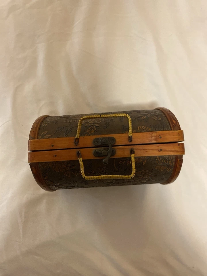 Cartera de madera vintage para mujer con diseño único y asas de madera gran regalo Foto 3 de 4