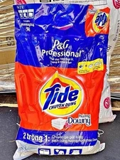 TIDE PLUS + Downy Powder Detergent Professional ~19Lbs / 8.5Kg NEW 300+ Loads