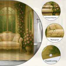 Elegant Floral Shower Curtain for a Chic Bathroom Decor