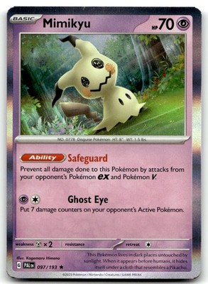 Mimikyu 097/193 SV02: Paldea Evolved Rare Holo Pokemon TCG MP