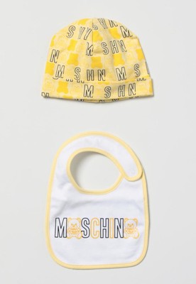 Moschino Hat And Bibs Set  Kid Moschino Baby