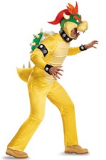 Brand New Super Mario Brothers Bowser Deluxe Adult Costume