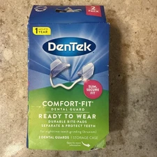 DenTek Comfort-Fit Dental Guard For Nighttime Teeth Grinding - SEALED, 2-PACK