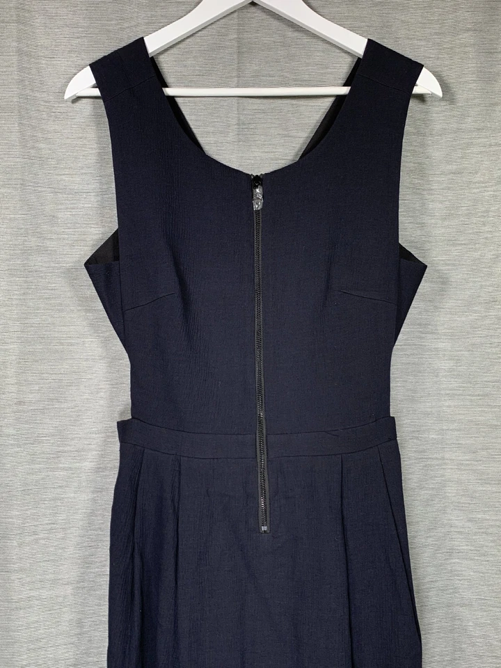 Платье Sea New York размер UK10 черное с вырезом миди праздничное летнее парижское - Изображение 4 из 4