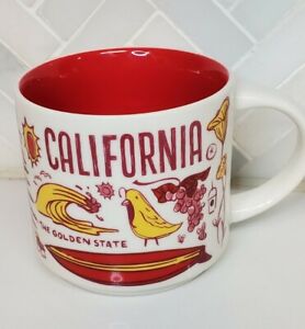 STARBUCKS MUG Been There Series CALIFORNIA GOLDEN STATE 2018 RED Acrossthe Globe
