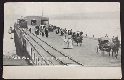 Arrival Of S.S . Prince Rupert Digby Nova Scotia Canada 1908 Undivided Postcard