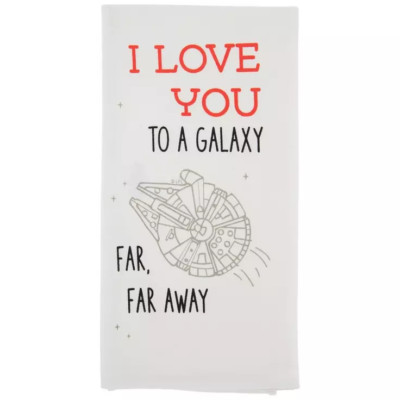 I love you to a Galaxy Far, Far away Kitchen towel 19'' x 25'' Star Wars