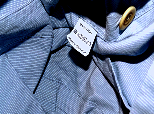 DRIES VAN NOTEN 100% Cotton Casual Mens Blazer Size 48/M Usa CHEST=40" Blue-Nice - Picture 7 of 9