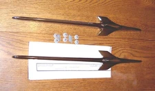 1956 CHEVY ACCESSORY FRONT FENDER BIRDS  Pair with HARDWARE & INSTRUCTIONS 