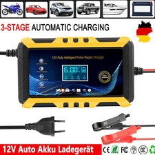 12V Intelligent Auto KFZ Batterie Ladegerät Impuls Reparatur AGM/GEL 12V 6A DE