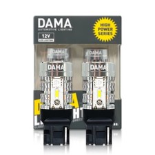Dama High Power 7440 White Led Wedge Bulbs Canbus Reverse Backup Drl Parking 2x