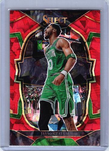 Jayson Tatum 2022-23 Select Concourse Red Cracked Ice Prizm #55 Celtics