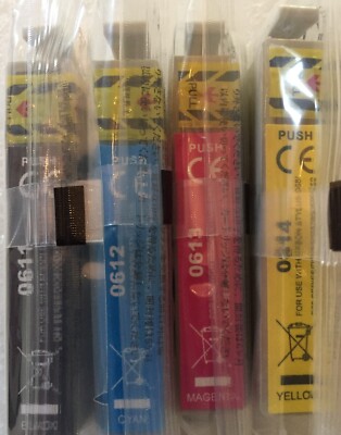 4 Markenlose Tintenpatronen für Epson Stylus D68 / D88 / DX3800 / DX3850 DRUCKER